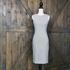 *HPx2* Calvin Klein Geometric Pattern Sheath Dress
